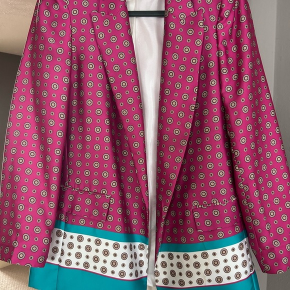 Zara Pink Patterned Blazer - Picture 2 of 4